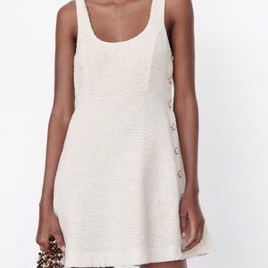 BRAND NEW.!!!! SHORT DRESS WITH ROUND NECKLINE & STRAPS